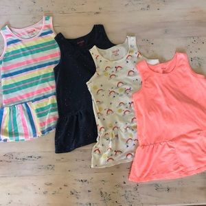 Girl’s lot of cute flair tanks